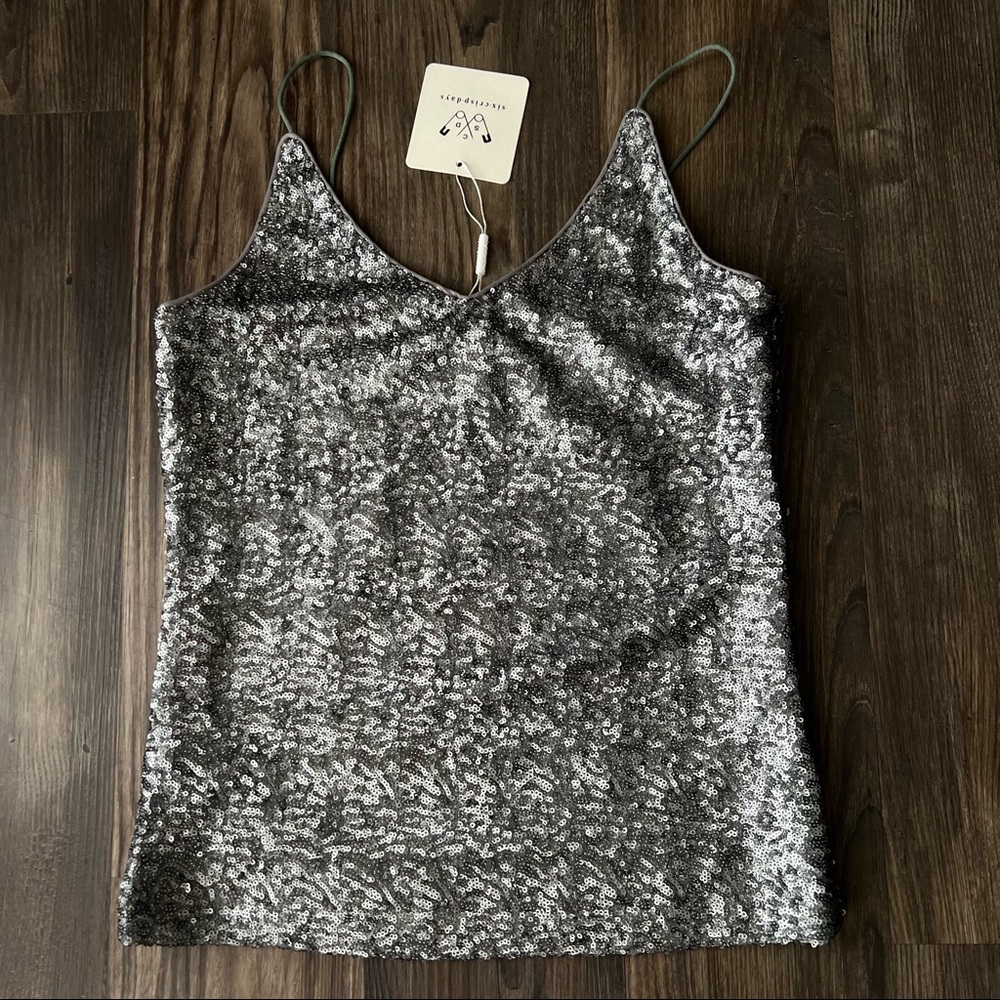 Six Crisp Days NWT Sequin Camisole - Picture 5 of 14